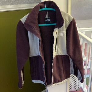 The North Face Purple and Gray Fleece Jacket
